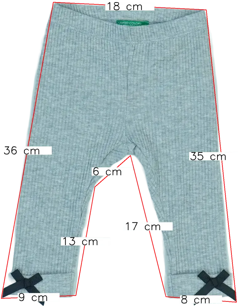 Szürke Benetton Leggings EU 74 / UK 6-9 hónap / US 6-9 hónap