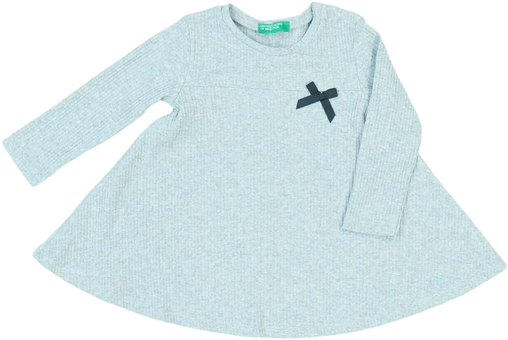 Szürke Benetton Ruha EU 80 / UK 9-12 hónap / US 12 hónap