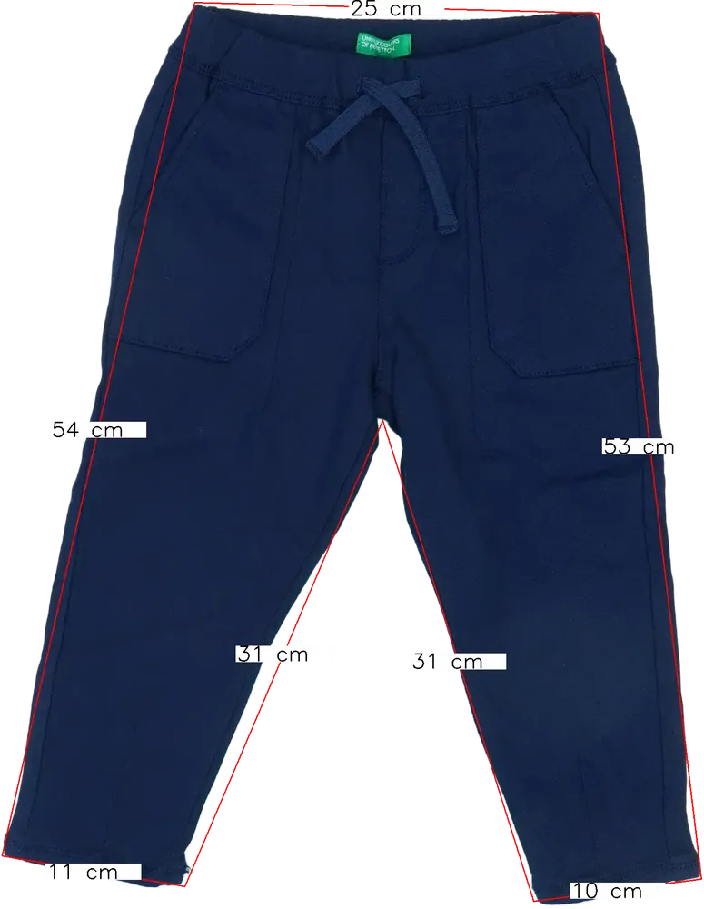 Kék Benetton Hosszúnadrág EU 98 / UK 3 év / US 3T