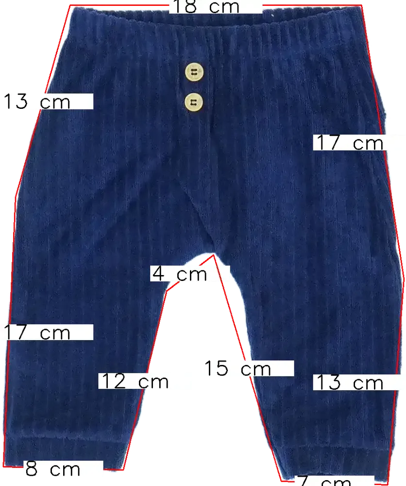 Kék Benetton Baby nadrág EU 62 / UK 0-3 hónap / US 0-3 hónap