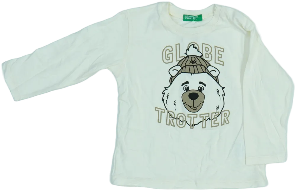 Fehér Benetton Hosszú ujjú felső EU 86 / UK 12-18 hónap / US 18 hónap