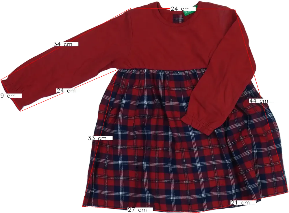 Piros Benetton Ruha EU 92 / UK 2 év / US 2T