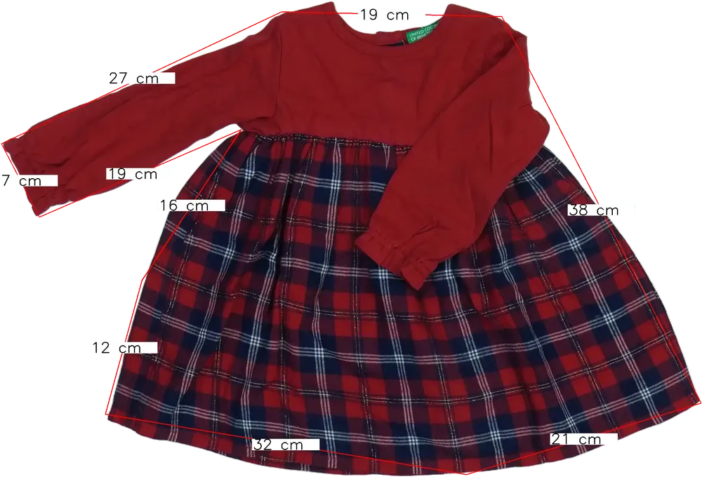 Piros Benetton Ruha EU 80 / UK 9-12 hónap / US 12 hónap