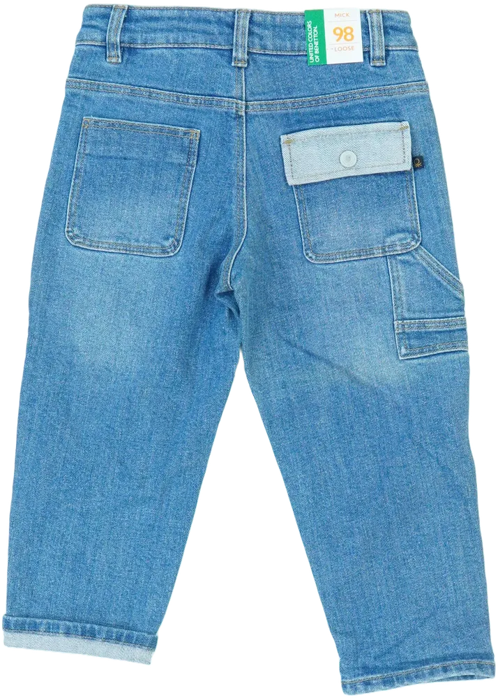 Kék Benetton Farmernadrág EU 98 / UK 3 év / US 3T