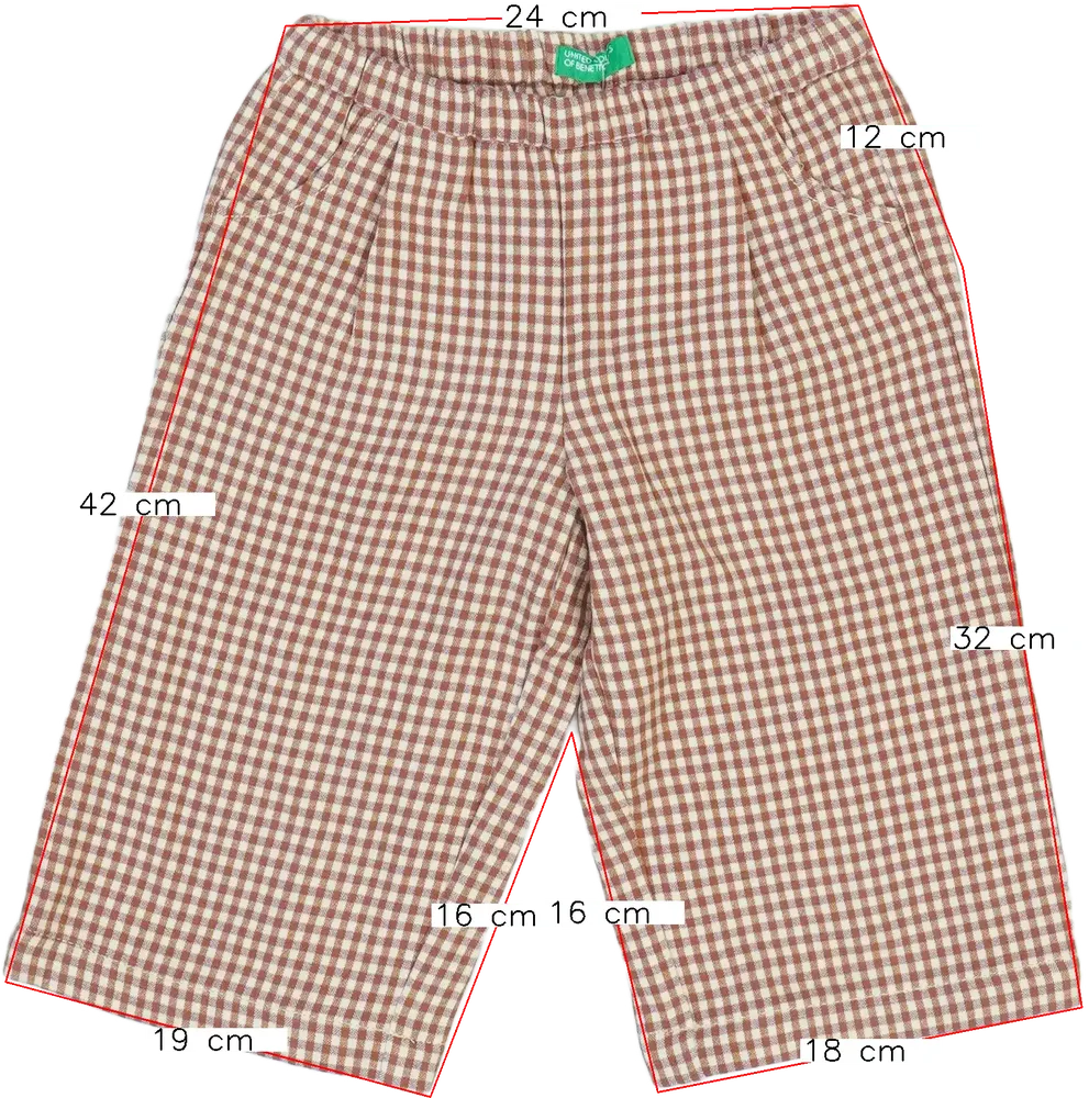 Többszínű Benetton Hosszúnadrág EU 92 / UK 2 év / US 2T