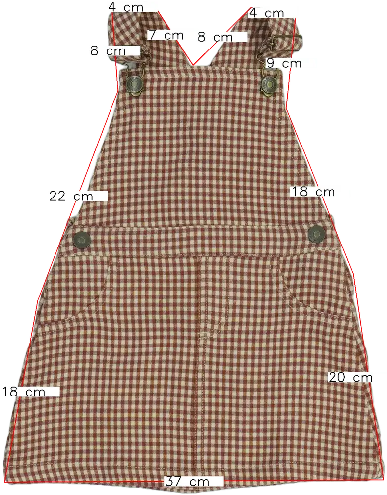 Barna Benetton Kantáros szoknya EU 92 / UK 2 év / US 2T