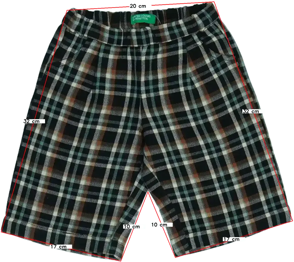 Fekete Benetton Rövidnadrág EU 68 / UK 3-6 hónap / US 3-6 hónap