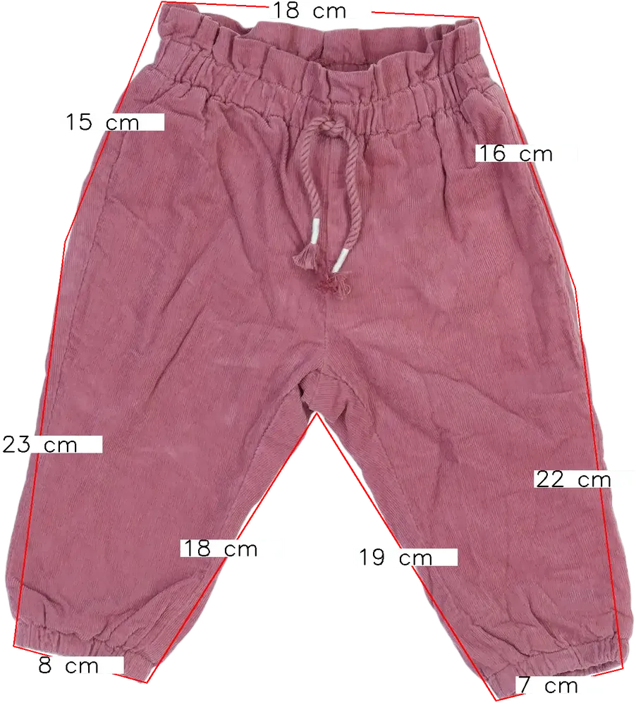 Rózsaszín Benetton Baby nadrág EU 74 / UK 6-9 hónap / US 6-9 hónap