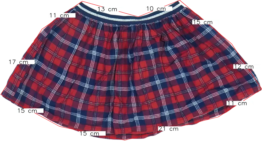 Piros Benetton Szoknya EU 98 / UK 3 év / US 3T