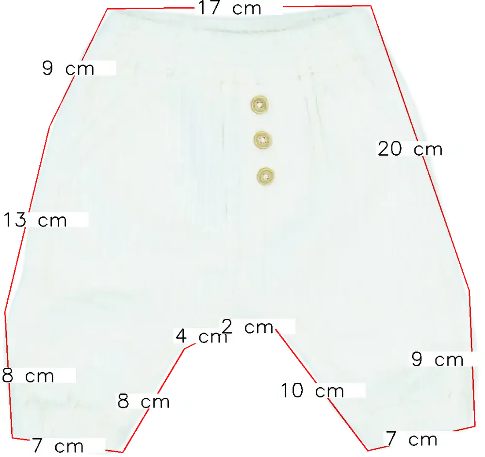 Fehér Benetton Baby nadrág EU 62 / UK 0-3 hónap / US 0-3 hónap