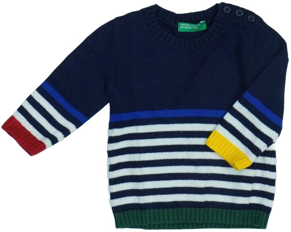 Többszínű Benetton Kötött pulcsi EU 68 / UK 3-6 hónap / US 3-6 hónap