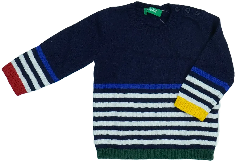 Többszínű Benetton Kötött pulcsi EU 68 / UK 3-6 hónap / US 3-6 hónap