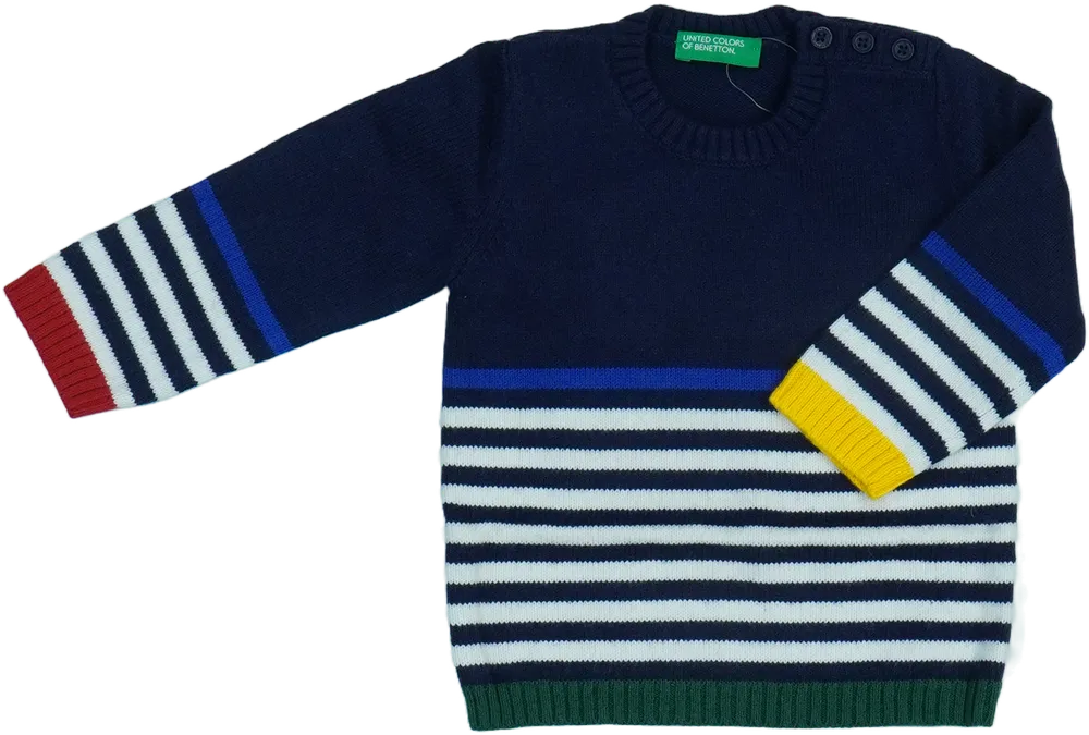 Többszínű Benetton Kötött pulcsi EU 74 / UK 6-9 hónap / US 6-9 hónap