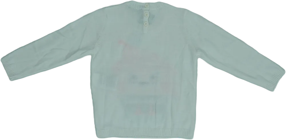 Fehér Benetton Kötött pulcsi EU 86 / UK 12-18 hónap / US 18 hónap