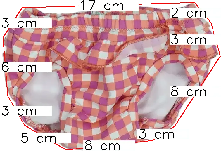 Rózsaszín Benetton Bikini alsó EU 74 / UK 6-9 hónap / US 6-9 hónap