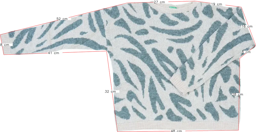 Rózsaszín Benetton Kötött pulcsi EU 152 / UK 12 év / US 12 év/L