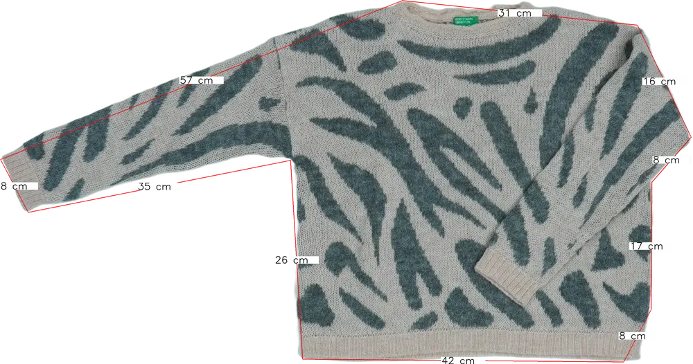 Rózsaszín Benetton Kötött pulcsi EU 134 / UK 9 év / US 9 év/L