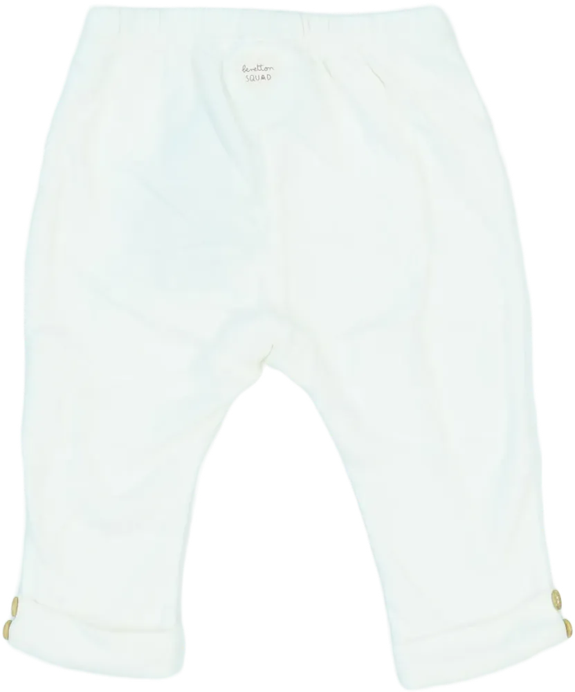 Fehér Benetton Baby nadrág EU 74 / UK 6-9 hónap / US 6-9 hónap