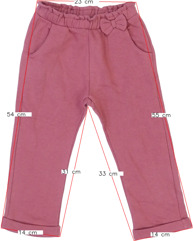 Rózsaszín Benetton Melegítőnadrág EU 98 / UK 3 év / US 3T