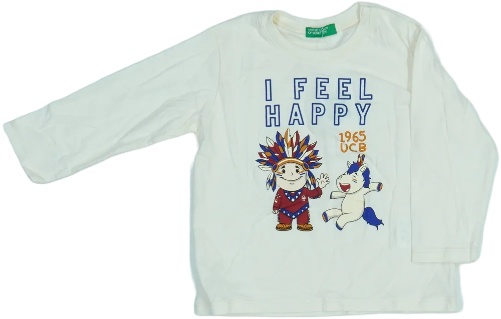 Barna Benetton Hosszú ujjú felső EU 86 / UK 12-18 hónap / US 18 hónap