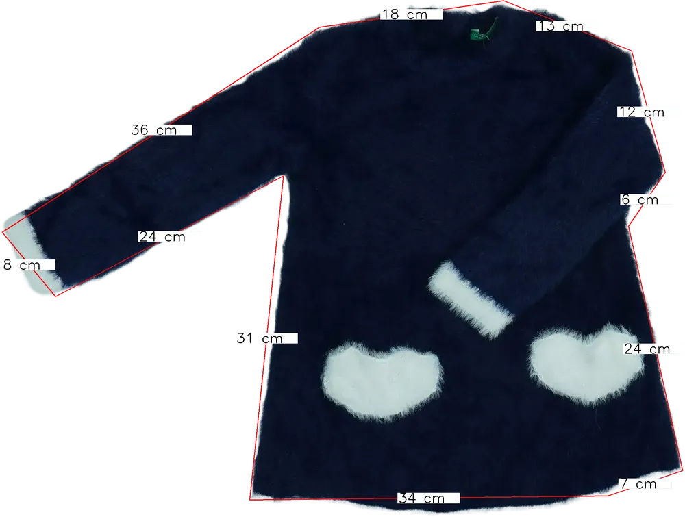 Kék Benetton Ruha EU 104 / UK 4 év / US 4T/XS