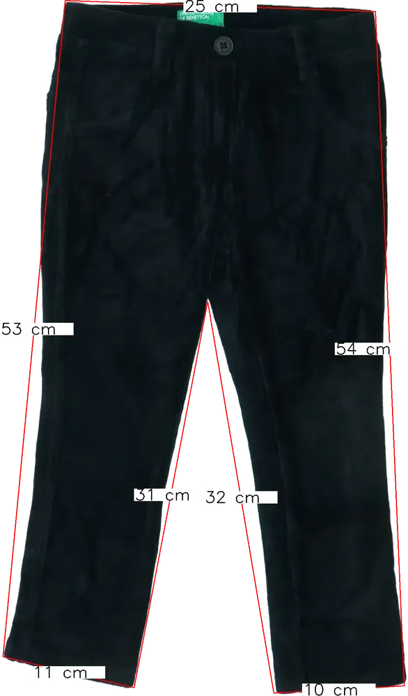 Fekete Benetton Baby nadrág EU 98 / UK 3 év / US 3T