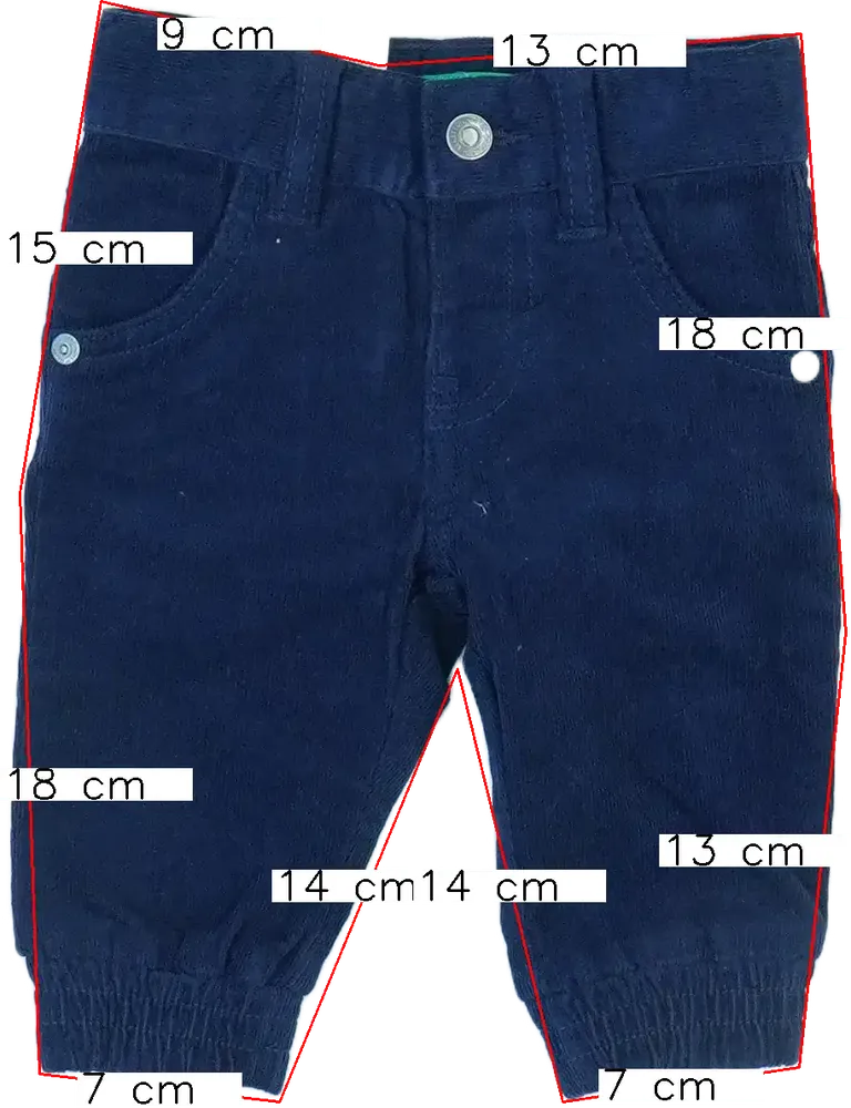 Kék Benetton Hosszúnadrág EU 68 / UK 3-6 hónap / US 3-6 hónap