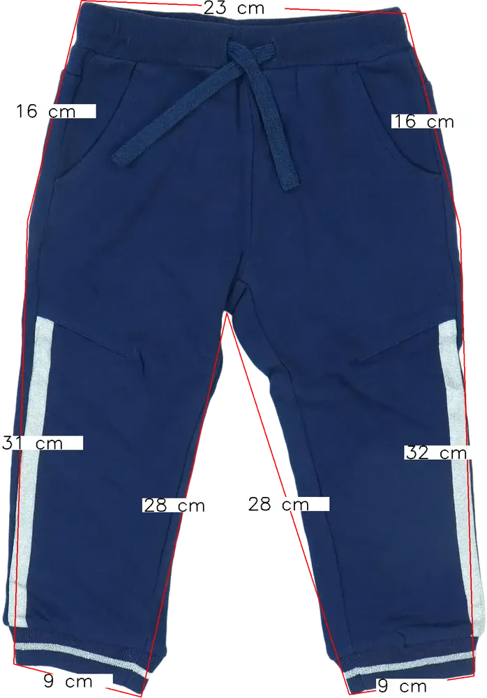 Kék Benetton Melegítőnadrág EU 92 / UK 2 év / US 2T