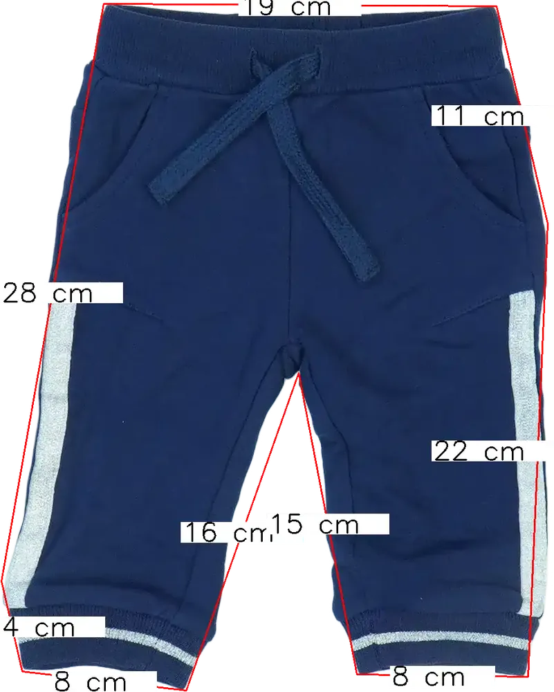 Kék Benetton Melegítőnadrág EU 68 / UK 3-6 hónap / US 3-6 hónap