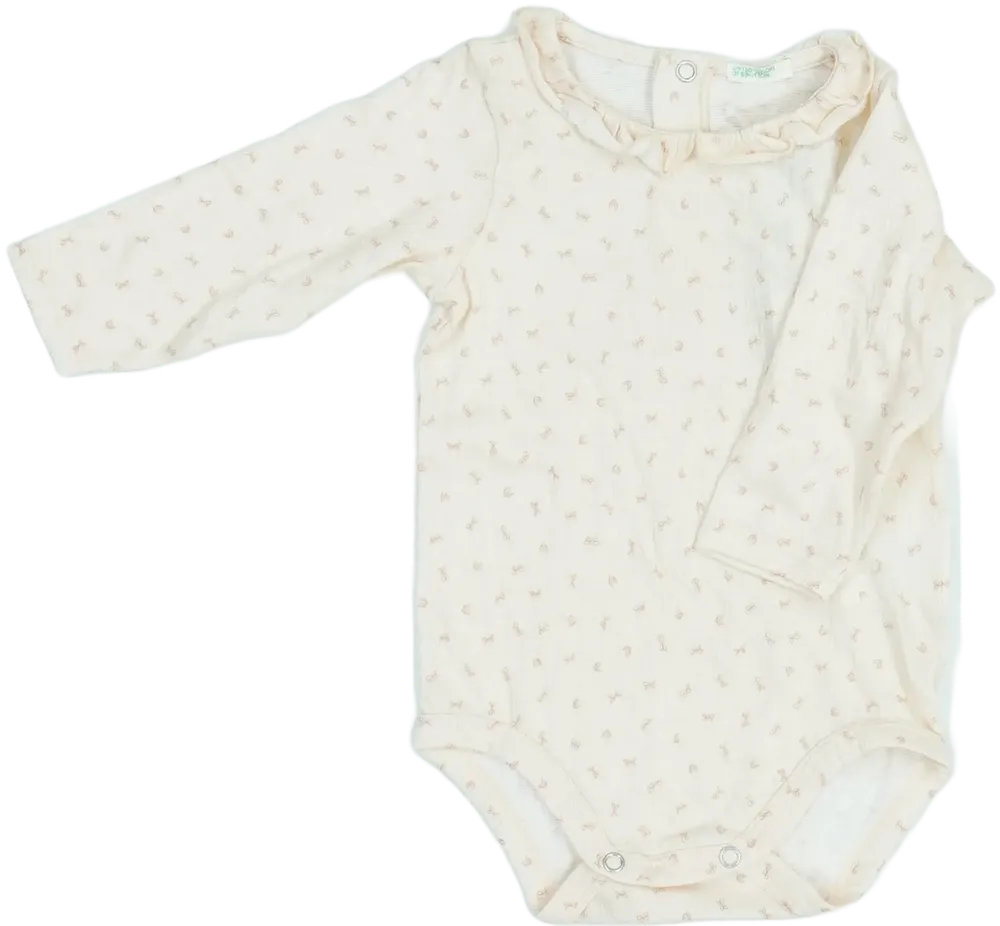 Rózsaszín Benetton Hosszú ujjú body EU 62 / UK 0-3 hónap / US 0-3 hónap