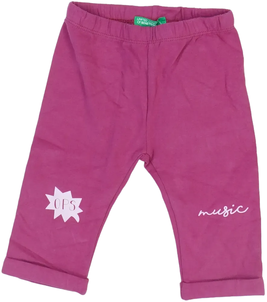 Rózsaszín Benetton Melegítőnadrág EU 74 / UK 6-9 hónap / US 6-9 hónap