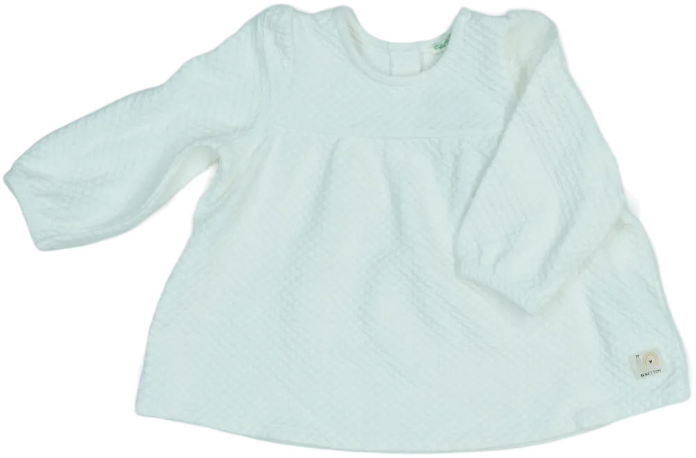 Fehér Benetton Ruha EU 74 / UK 6-9 hónap / US 6-9 hónap