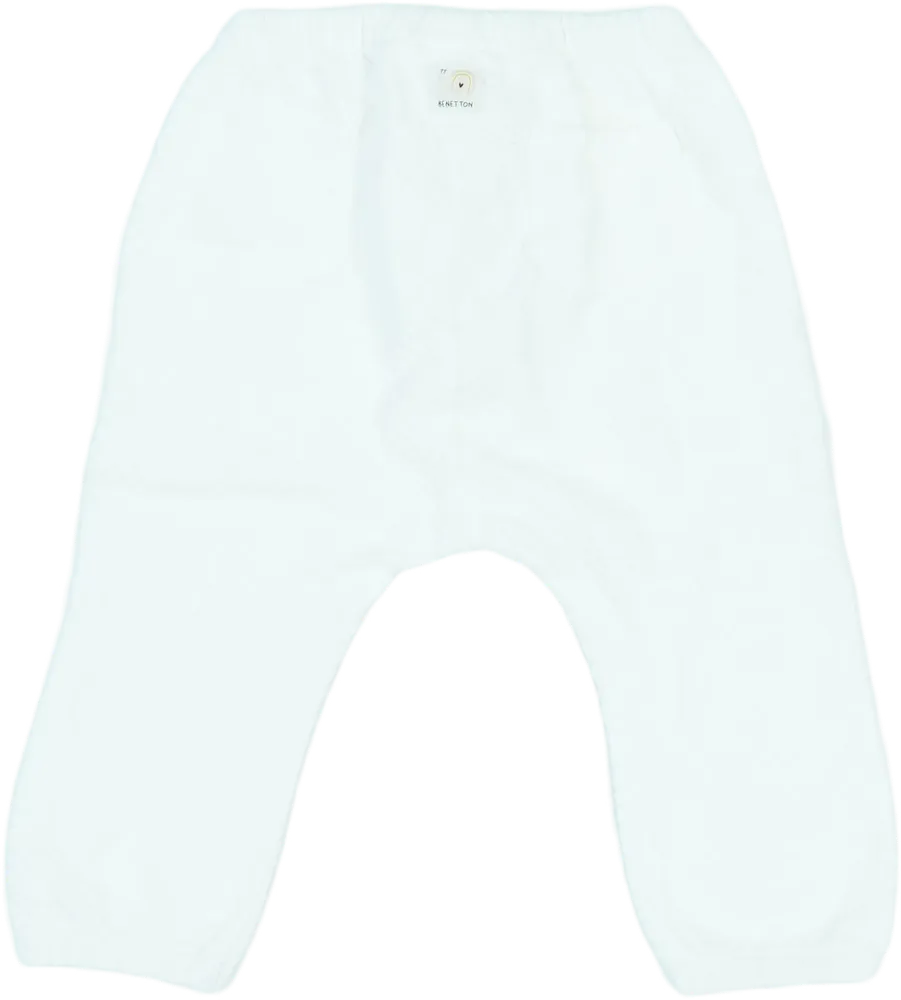 Fehér Benetton Baby nadrág EU 80 / UK 9-12 hónap / US 12 hónap