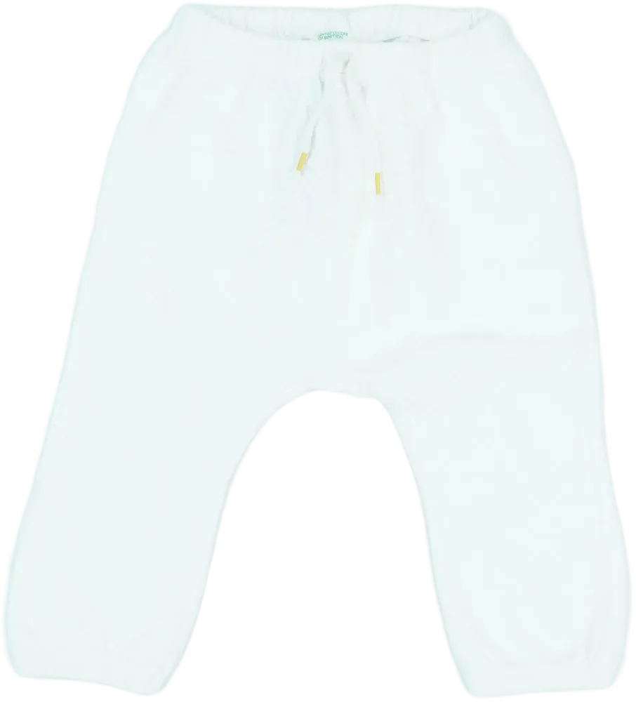 Fehér Benetton Baby nadrág EU 80 / UK 9-12 hónap / US 12 hónap