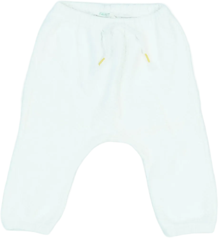 Fehér Benetton Baby nadrág EU 74 / UK 6-9 hónap / US 6-9 hónap