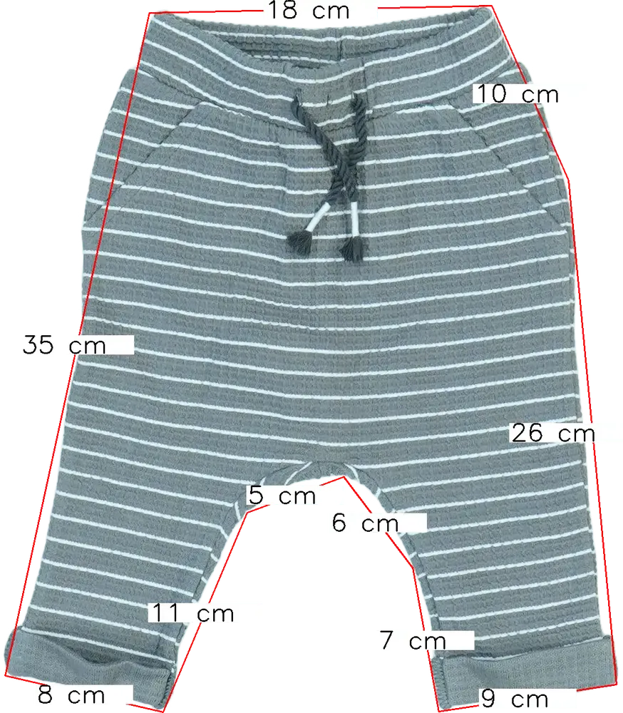 Szürke Benetton Baby nadrág EU 68 / UK 3-6 hónap / US 3-6 hónap