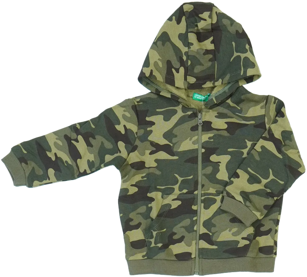 Terepszínű Benetton Kapucnis pulóver EU 92 / UK 2 év / US 2T