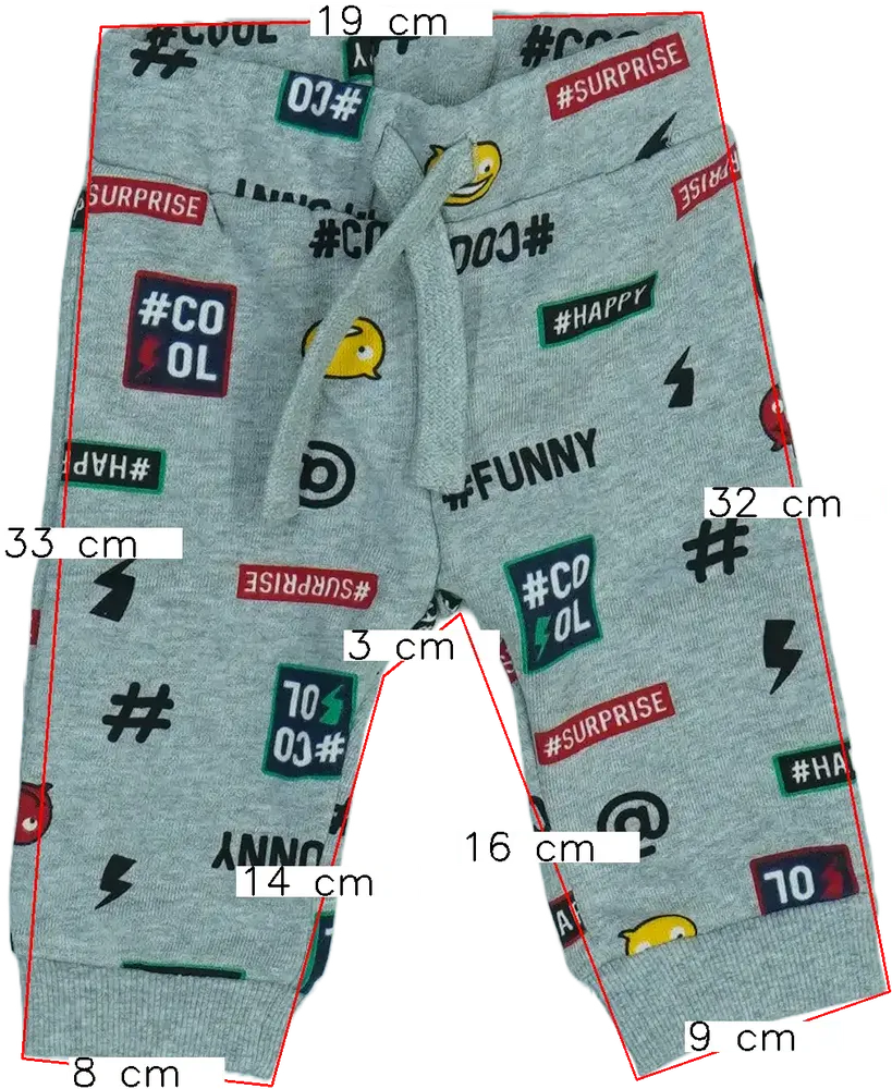 Szürke Benetton Melegítőnadrág EU 68 / UK 3-6 hónap / US 3-6 hónap