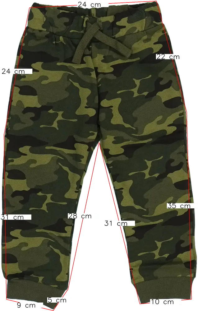 Terepszínű Benetton Melegítőnadrág EU 98 / UK 3 év / US 3T