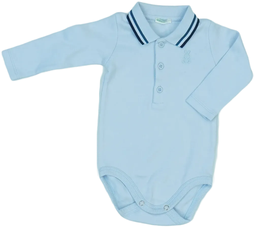 Kék Benetton Hosszú ujjú body EU 62 / UK 0-3 hónap / US 0-3 hónap