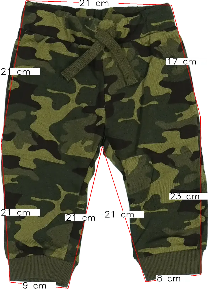 Terepszínű Benetton Melegítőnadrág EU 80 / UK 9-12 hónap / US 12 hónap