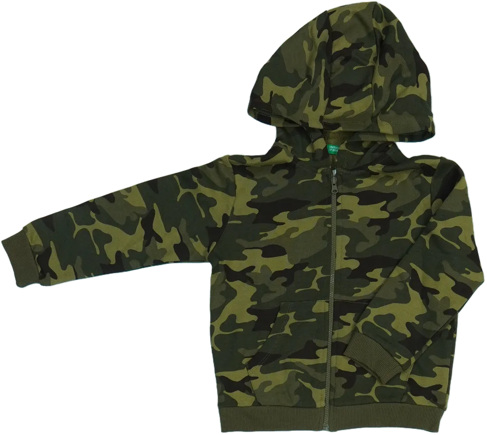 Terepszínű Benetton Kapucnis pulóver EU 104 / UK 4 év / US 4T/XS