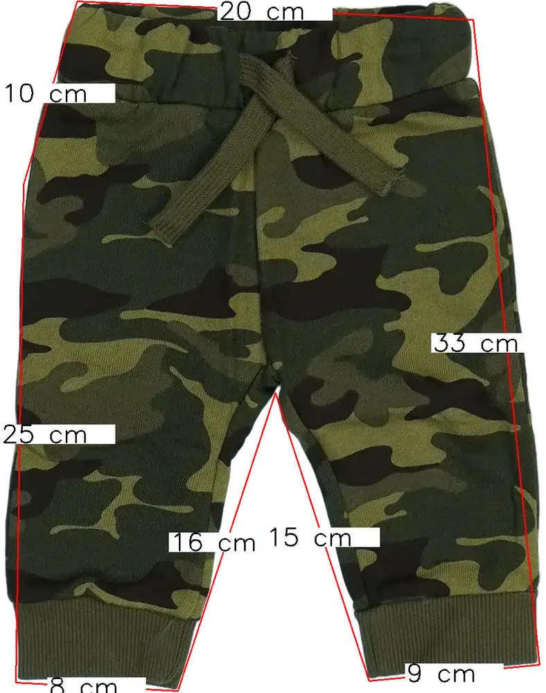 Terepszínű Benetton Melegítőnadrág EU 68 / UK 3-6 hónap / US 3-6 hónap