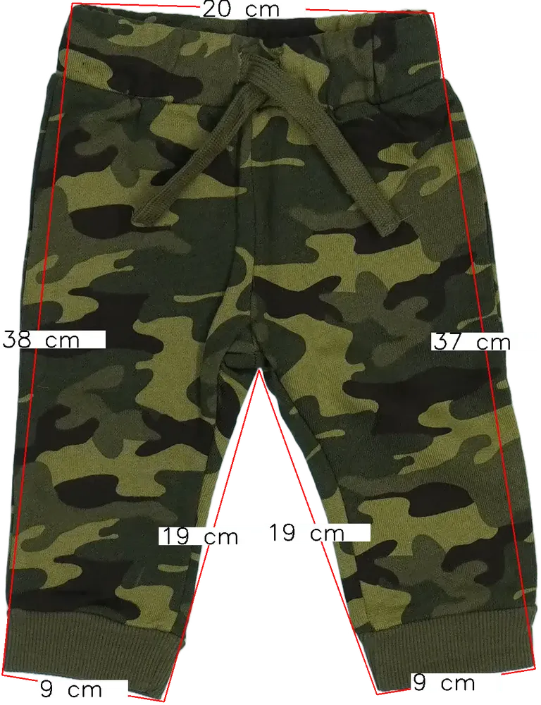 Terepszínű Benetton Melegítőnadrág EU 74 / UK 6-9 hónap / US 6-9 hónap