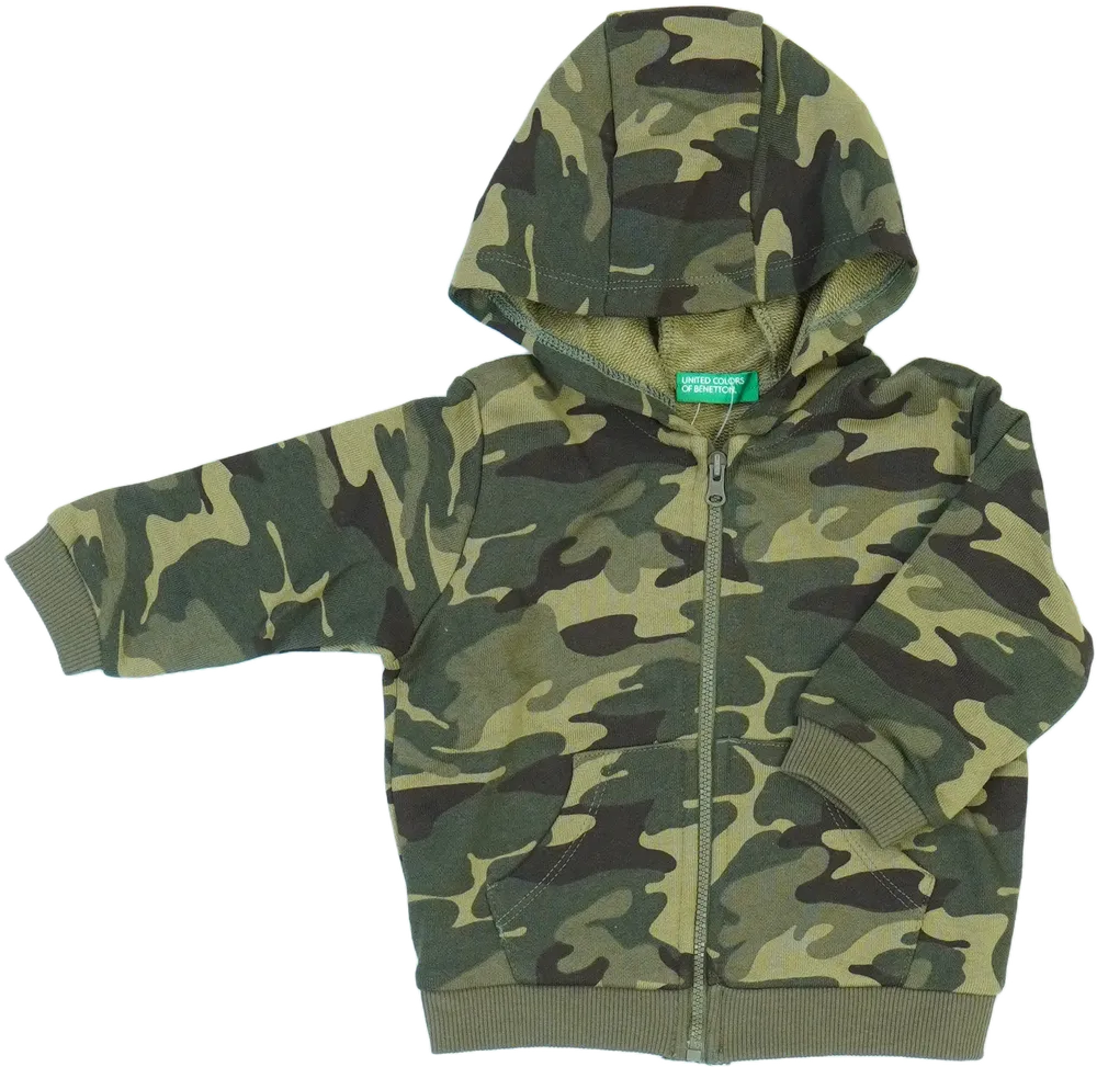 Terepszínű Benetton Kapucnis pulóver EU 80 / UK 9-12 hónap / US 12 hónap