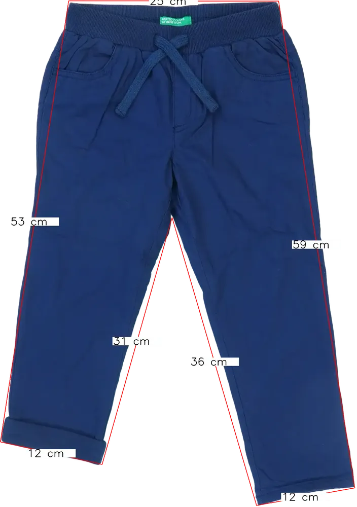 Kék Benetton Hosszúnadrág EU 98 / UK 3 év / US 3T