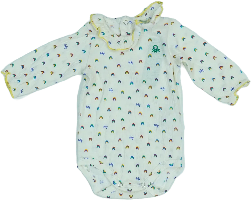 Barna Benetton Hosszú ujjú body EU 68 / UK 3-6 hónap / US 3-6 hónap