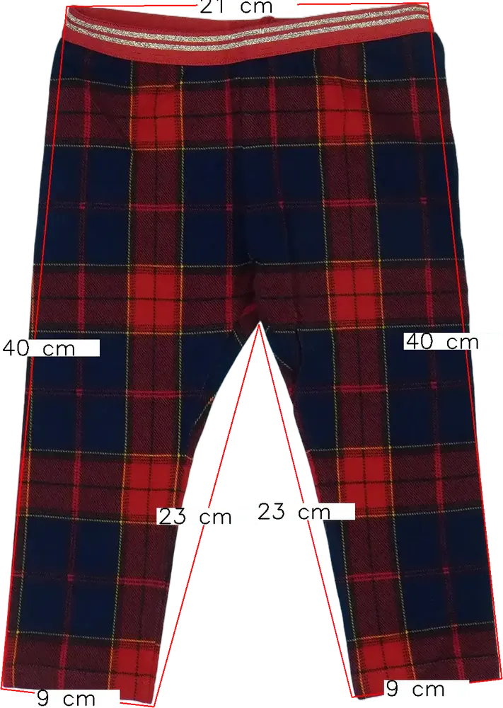 Piros Benetton Leggings EU 86 / UK 12-18 hónap / US 18 hónap