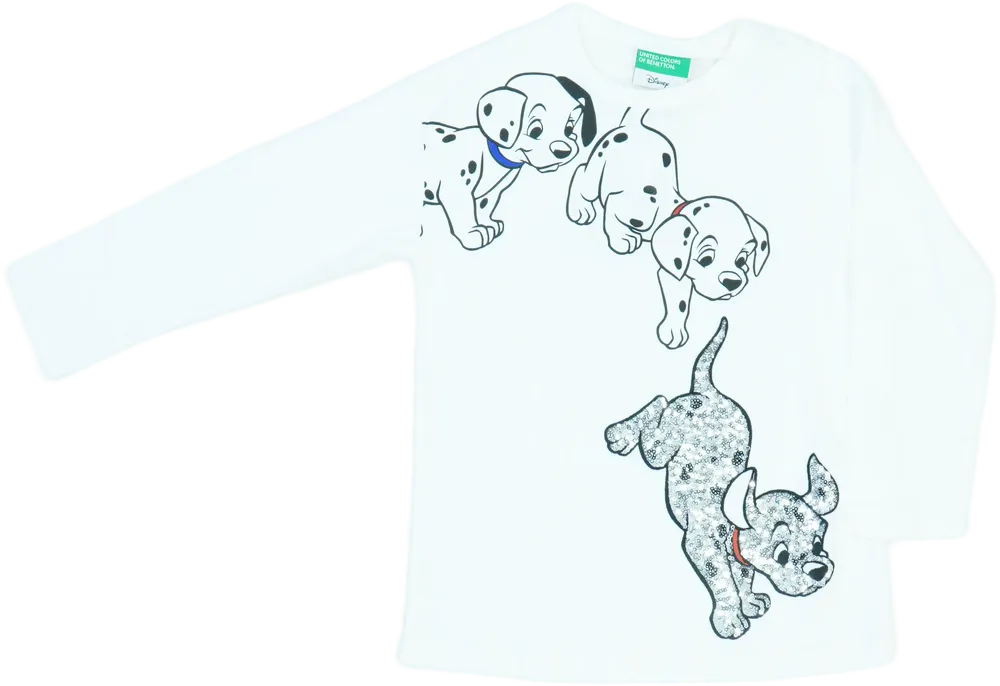 White Disney 2-piece set - Top &amp; Bottom EU 110 / UK 5 years / US 5 years/XS