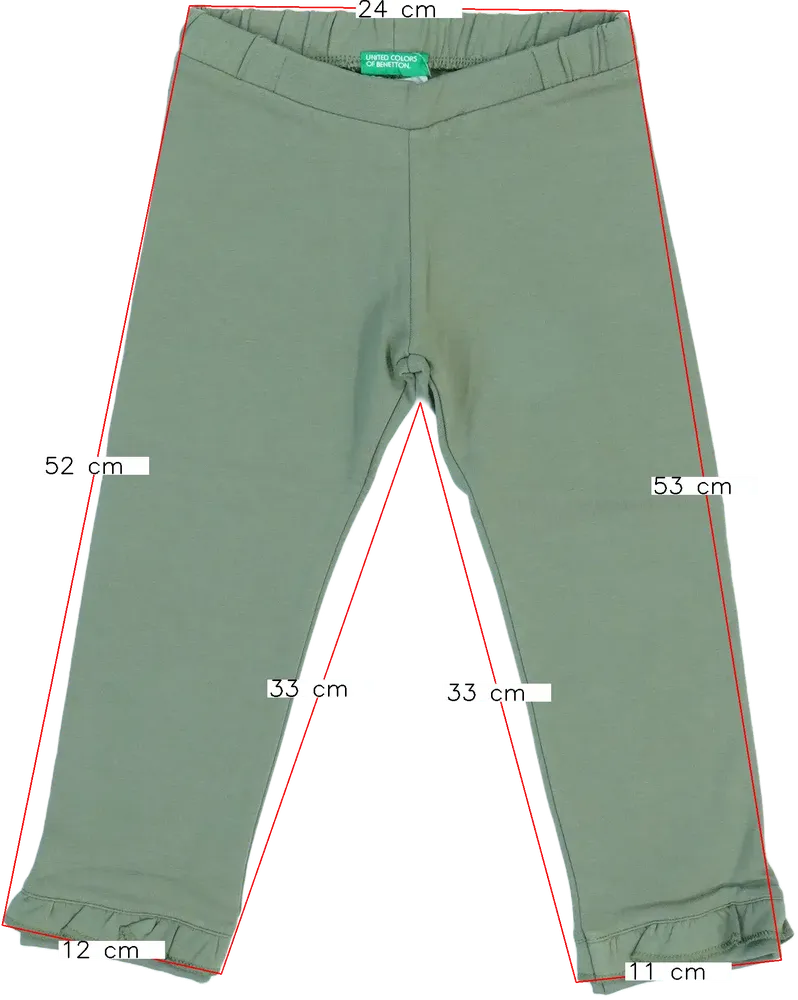 Zöld Benetton Baby nadrág EU 104 / UK 4 év / US 4T/XS